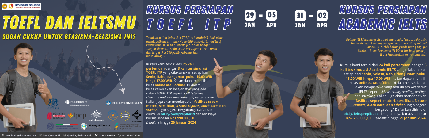 KURSUS TOEFL & IELTS PROGRAM 1 - WEB